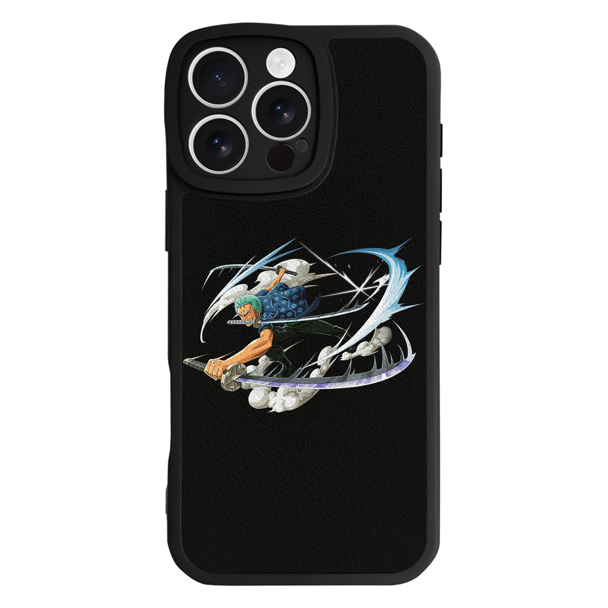 （画像用） ワンピース ロロノア・ゾロ ONE PIECE Roronoa Zoro 【iPhone 16シリーズ対応】シリコンスマホケース（レザー調） 材質：シリコン